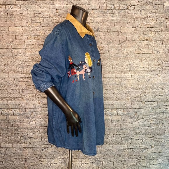 Bobbie Brooks Jean Shirt - Picture 3 of 7